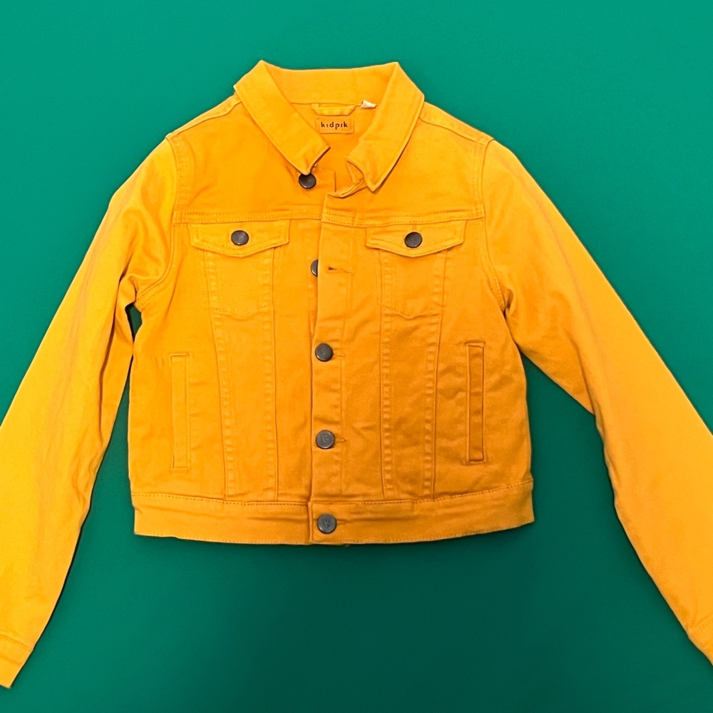 Kidpik Mustard Yellow Jean Jacket